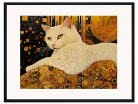 Gerahmter Kunstdruck Weiße Majestät