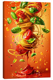 Canvas print Spaghetti Twister - Bettina Dittmann