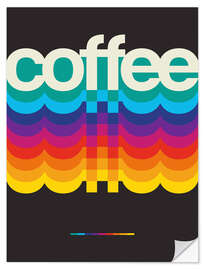 Wandsticker Coffee Retro, Black