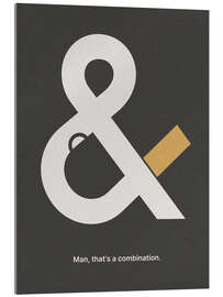 Stampa su vetro acrilico Coffee And Cigarettes, Black