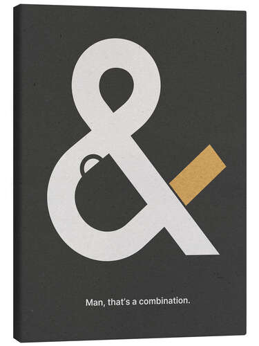 Lienzo Coffee And Cigarettes, Black