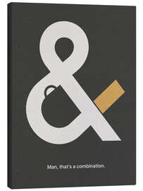 Stampa su tela Coffee And Cigarettes, Black