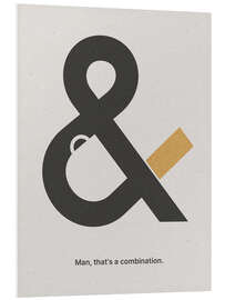 PVC-tavla Coffee And Cigarettes, White