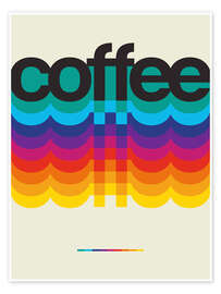 Póster Coffee Retro, Beige - Nikita Abakumov