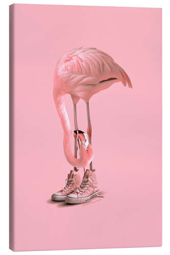 Leinwandbild Sneaker Flamingo 2.0