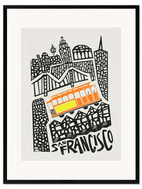Gerahmter Kunstdruck San Francisco