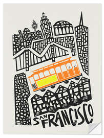 Naklejka na ścianę San Francisco