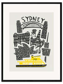Gerahmter Kunstdruck Sydney