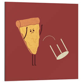 Aluminium print Pizza Flip