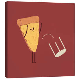 Obraz na płótnie Pizza Flip - HandsOffMyDinosaur