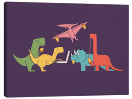 Canvas print Pizza Dinos - HandsOffMyDinosaur