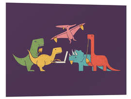 Foam board print Pizza Dinos - HandsOffMyDinosaur