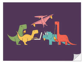 Wall sticker Pizza Dinos - HandsOffMyDinosaur