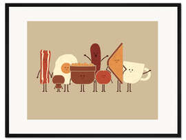 Gerahmter Kunstdruck English Breakfast