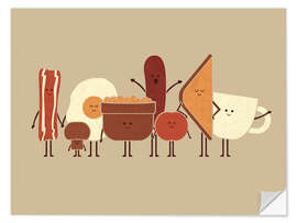 Wall sticker English Breakfast - HandsOffMyDinosaur