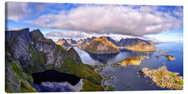 Canvas-taulu Mount Reinebringen and Reinefjord, Lofoten, Norway - Achim Thomae