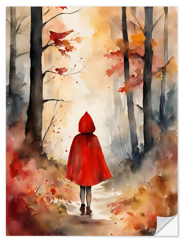 Wall sticker Little Red Riding Hood