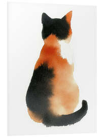 Hartschaumbild Katze von Hinten