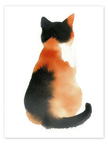 Plakat Cat from behind