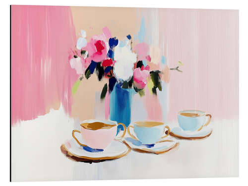 Aluminium print Tea party