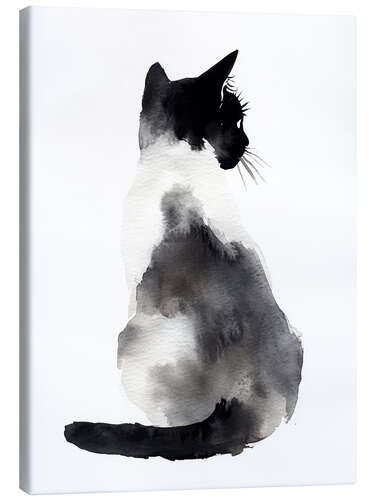 Leinwandbild Sitzende Katze
