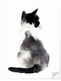 Vinilo para la pared Sitting Cat - DejaReve