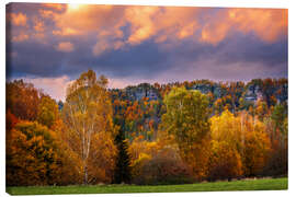Lærredsbillede Autumn in Bohemian Switzerland