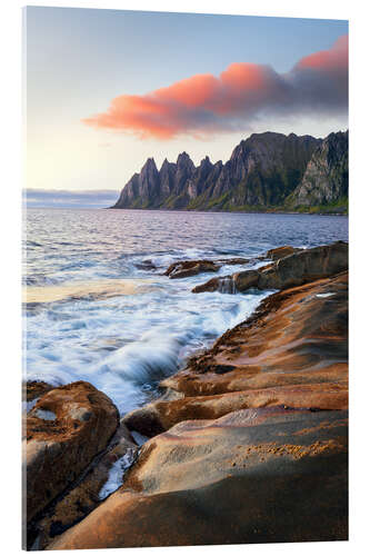 Cuadro de metacrilato Dragon's Teeth at Sunset, Norway