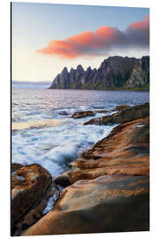 Magnettafel Drachenzähne zum Sonnenuntergang, Norwegen