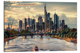 Obraz na aluminium Skyline Frankfurt am Main - Jörg Gamroth