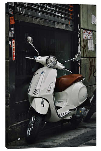 Lerretsbilde Weisse klassische Vespa