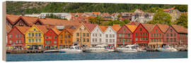 Tableau en bois Bergen, Norway