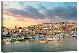 Obraz na płótnie Port of Brixham, Devon, England - Olaf Protze