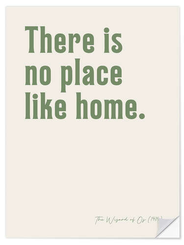 Adesivo murale There is no place like home - The Wizard of Oz