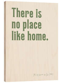 Tableau en bois There is no place like home - The Wizard of Oz - Ohkimiko