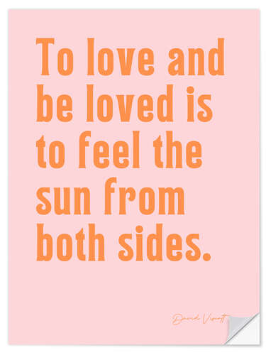 Wandsticker Sun from both sides - David Viscott
