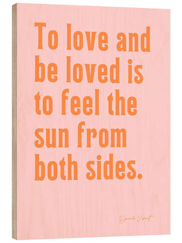 Tableau en bois Sun from both sides - David Viscott