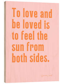 Holzbild Sun from both sides - David Viscott