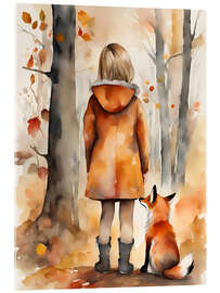 Akryylilasitaulu Girl with Fox