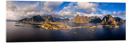Acrylglasbild Reinefjord und Hamnoy, Lofoten, Norwegen - Achim Thomae
