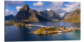 Cuadro de aluminio Sakrisoy Island and Reinefjord, Lofoten, Norway