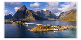 Tableau Sakrisoy Island and Reinefjord, Lofoten, Norway - Achim Thomae