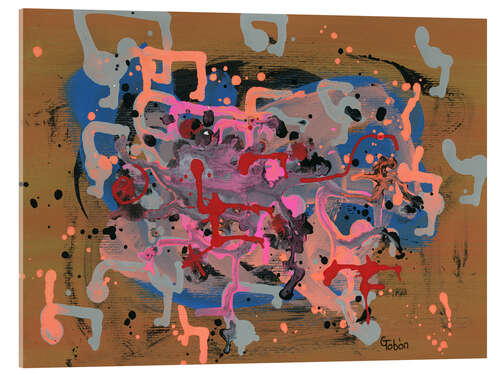 Tableau en verre acrylique Drips of lamentation