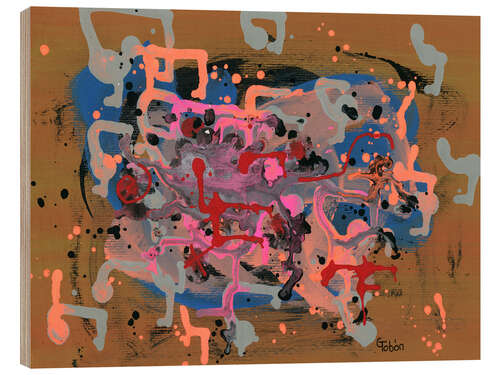 Cuadro de madera Drips of lamentation