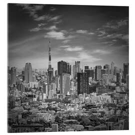 Acrylglasbild Tokio Skyline - Melanie Viola