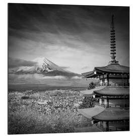 Alubild Fuji mit Chureito Pagode - Melanie Viola