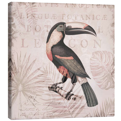 Tableau sur toile Toucans Tropical Hideaway