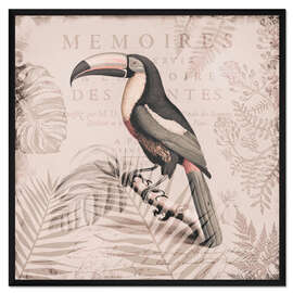 Gerahmter Kunstdruck Tropisches Paradies der Tukane