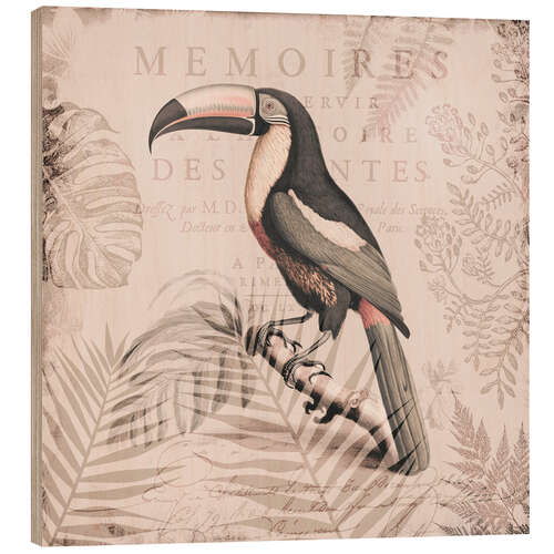 Hout print Toucans Tropical Paradise