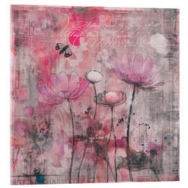 Tableau en verre acrylique Whimsy Wildflowers